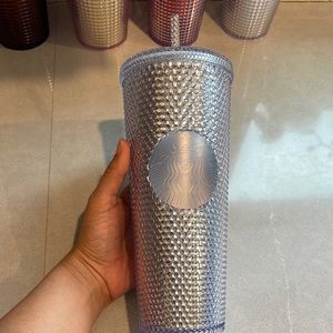 Starbucks Tumblr spiked silver